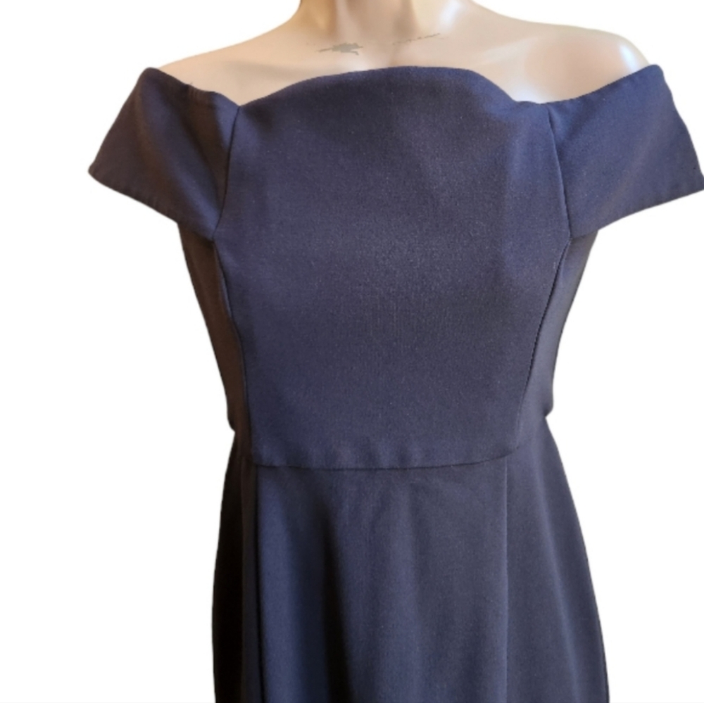 NICHOLAS Ponte Knit Off-the-shoulder Mini Dress - Size 4 - Picture 4 of 11